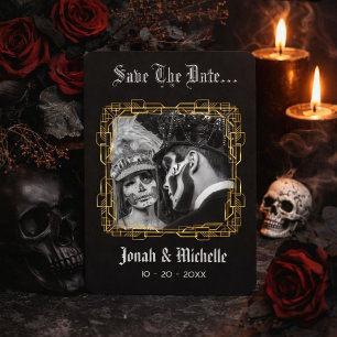 Till Death Dia De Los Muertos Save the Date