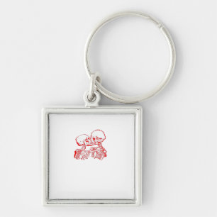 Till Death Do Us Apart (Red Transparent) Key Ring