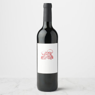 Till Death Do Us Apart (Red Transparent) Wine Label