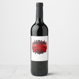 Till Death Do Us Art On White Classic Wine Label