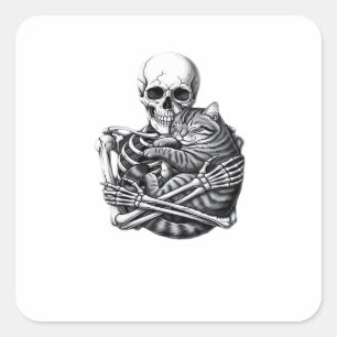 Till Death Do Us Classic & Quote Square Sticker