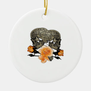 Till Death Do Us Funny Design For Halloween Ceramic Tree Decoration