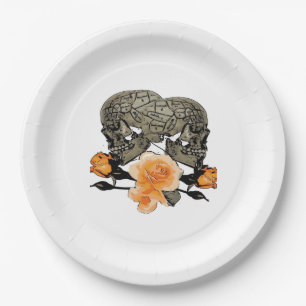 Till Death Do Us Funny Design For Halloween Paper Plate