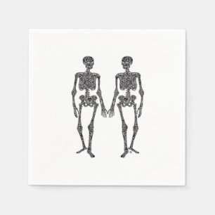Till Death Do Us Part 2 Skeletons Classic Napkin
