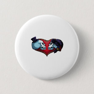 Till Death Do Us Part (Back Bg Variant) Graphic 6 Cm Round Badge