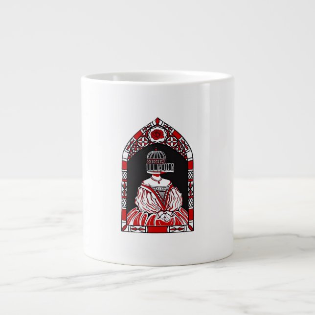 Till Death Do Us Part Caged Bird Classic Large Coffee Mug (Front)