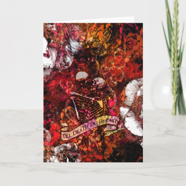 Till Death Do Us Part Card in Red (Front)