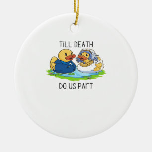 Till Death Do Us Part Classic – Autumn Love Story Ceramic Tree Decoration