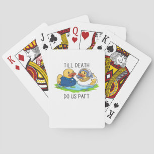 Till Death Do Us Part Classic – Autumn Love Story Playing Cards
