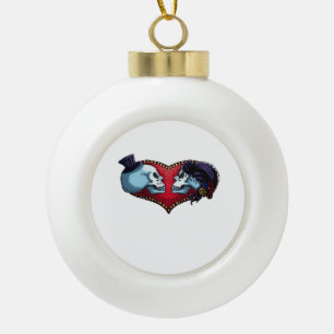 Till Death Do Us Part. Classic Ceramic Ball Christmas Ornament