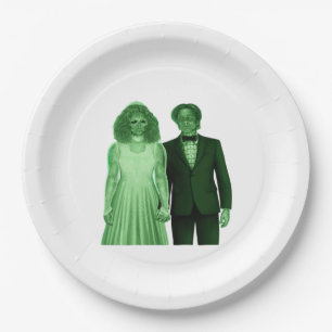 Till Death Do Us Part Classic Design Paper Plate