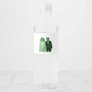 Till Death Do Us Part Classic Design Water Bottle Label