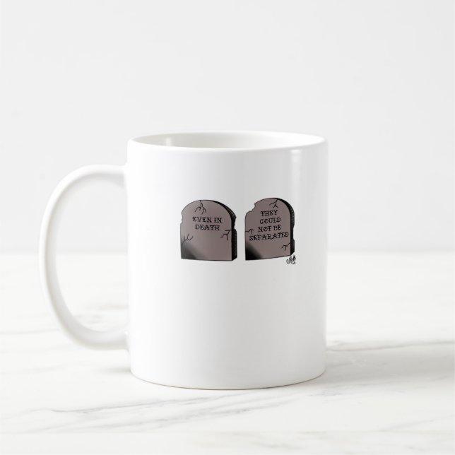 Till Death Do Us Part Classic – Funny Skeleton Cou Coffee Mug (Left)