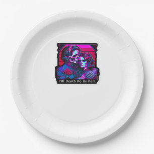 Till Death Do Us Part Classic – Grim Reaper Romanc Paper Plate