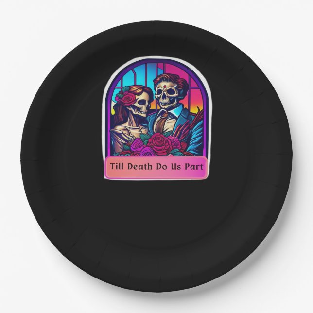 Till Death Do Us Part  Classic Paper Plate (Front)