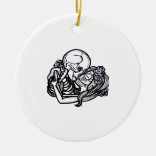 Till Death Do Us Part Classic – Spooky Skeleton Sl Ceramic Tree Decoration