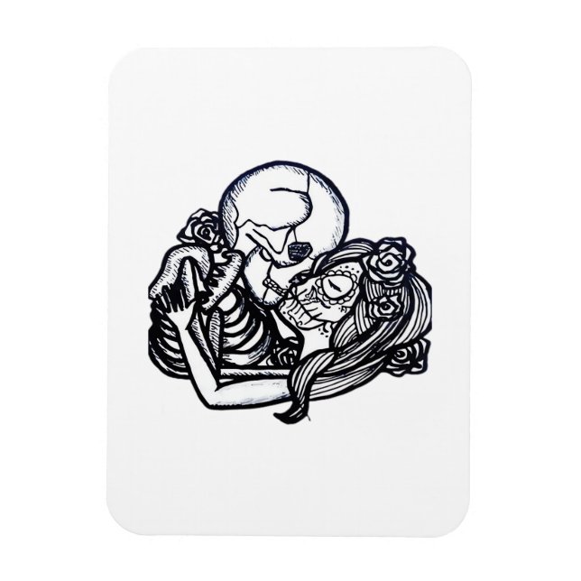Till Death Do Us Part Classic – Spooky Skeleton Sl Magnet (Vertical)