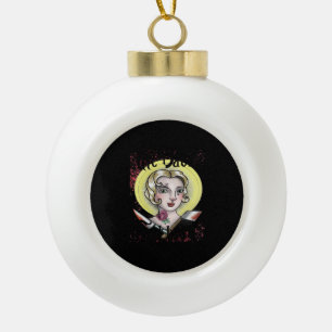 Till Death Do Us Part Classic – Vintage Gothic Rom Ceramic Ball Christmas Ornament