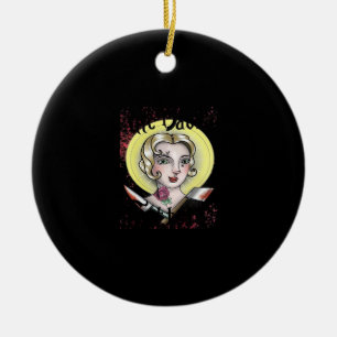 Till Death Do Us Part Classic – Vintage Gothic Rom Ceramic Tree Decoration