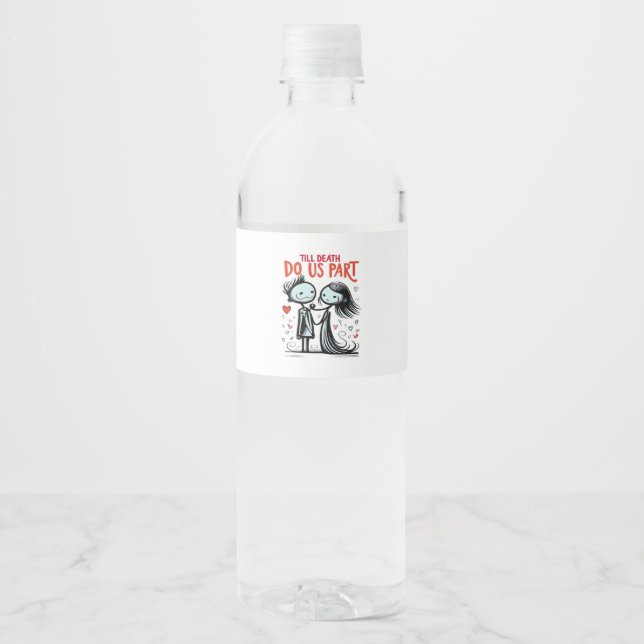 Till Death Do Us Part - Classic Water Bottle Label (Front)