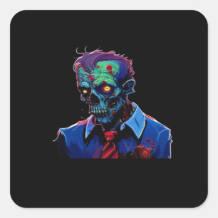Till Death Do Us Part – Commitment Design Square Sticker