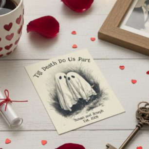 Till Death Do Us Part Ghosts Couples  Postcard