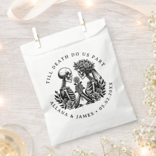 Till Death Do Us Part Gothic Favour Bags