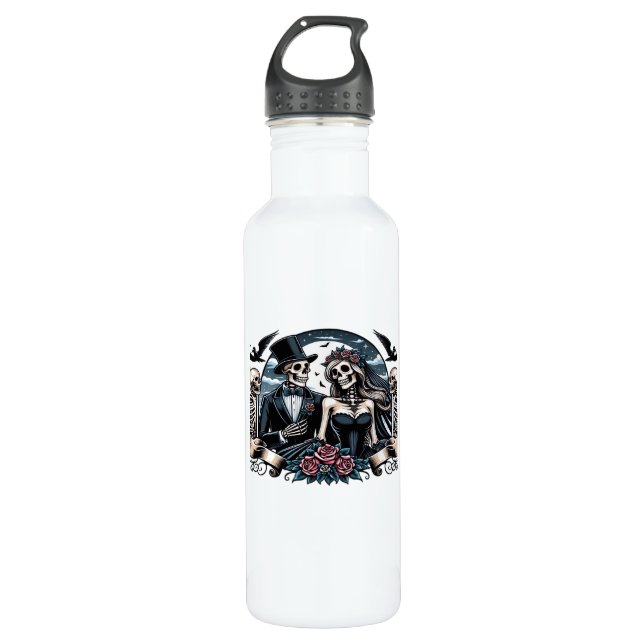Till Death Do Us Part – Gothic Love 710 Ml Water Bottle (Front)