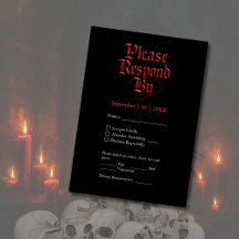 Till Death Do Us Part Gothic Red & Black