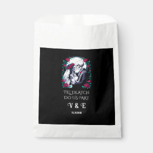 Till Death Do Us Part Gothic Skeletons Wedding Favour Bags