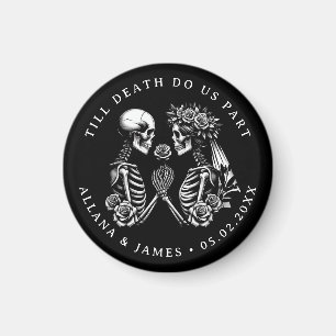 Till Death Do Us Part Gothic Wedding Magnet