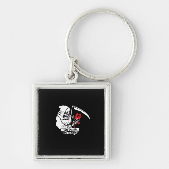 Till Death Do Us Part – Grim Reaper Love  Key Ring (Front)