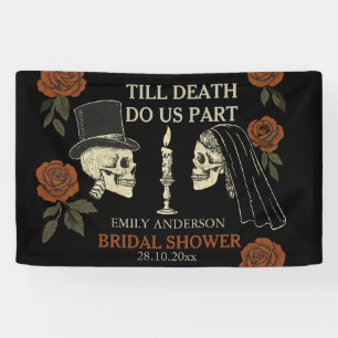 Till Death Do Us Part Halloween Bridal Shower Banner