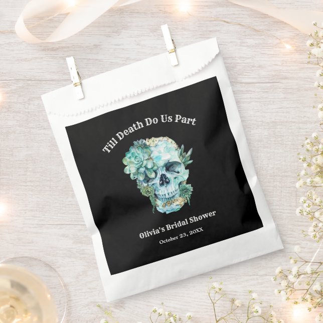 Till Death Do Us Part Halloween Bridal Shower Favour Bags (Clipped)