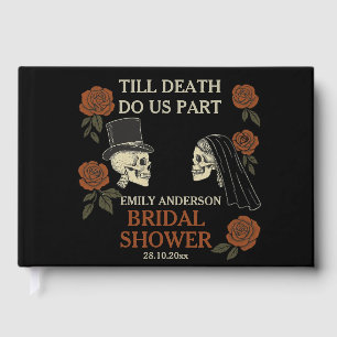 Till Death Do Us Part Halloween Bridal Shower  Guest Book