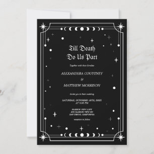 Till Death Do Us Part Halloween Wedding Invitation