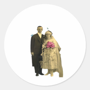 Till Death Do Us Part Meme Classic Style Classic Round Sticker