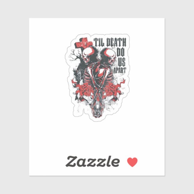Till Death Do Us Part – Minimalist Skeleton Art Fo (Sheet)