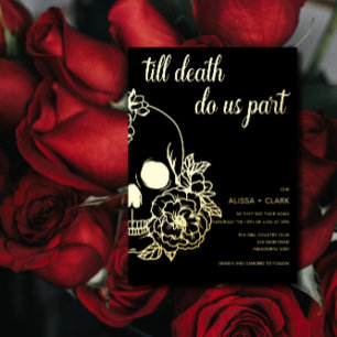 Till Death Do Us Part Modern Skull Wedding 