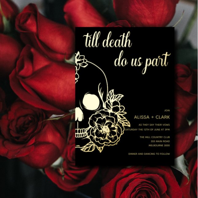 Till Death Do Us Part Modern Skull Wedding  (Creator Uploaded)
