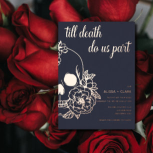 Till Death Do Us Part Modern Skull Wedding Foil I