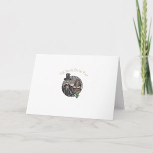 Till Death Do Us Part - Newlywed Skull Married Cou Card