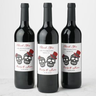 Till Death Do Us Part   Personalised Wedding Favou Wine Label