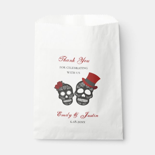 Till Death Do Us Part | Personalised Wedding  Favour Bags (Front)