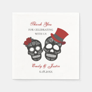 Till Death Do Us Part   Personalised Wedding Napkin