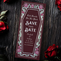Till Death Do Us Part Red  Goth Save the Date