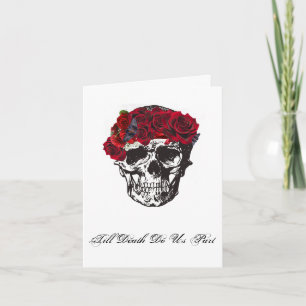 Till Death Do Us Part Red Rose Invitation