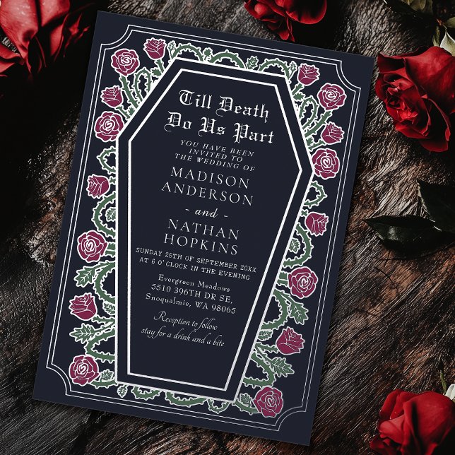 Till Death Do Us Part Rose Black Gothic Wedding (Creator Uploaded)