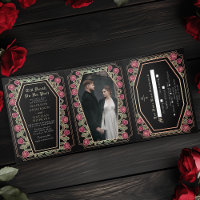 Till Death Do Us Part Rose Black Gothic Wedding