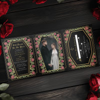 Till Death Do Us Part Rose Black Gothic Wedding